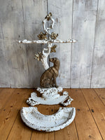 Load image into Gallery viewer, Cast Iron Umbrella/Stick Stand Dog Decoration c1880s
